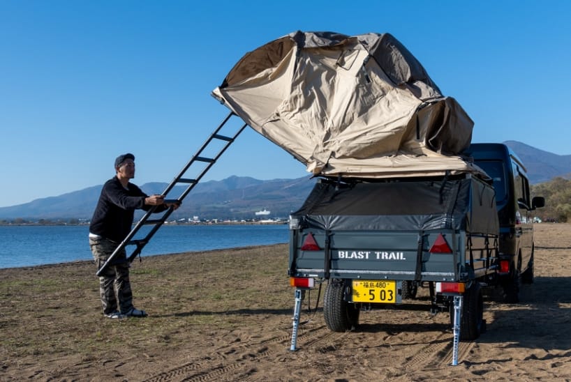 トップテント使用風景